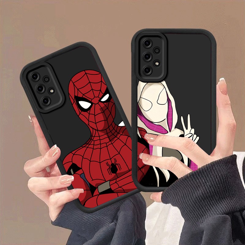 【Spiderman Couple】Soft Case Android Silicone Casing hp INFINIX HOT 8 9 9Play 12Play 20 20Play 20I 30
