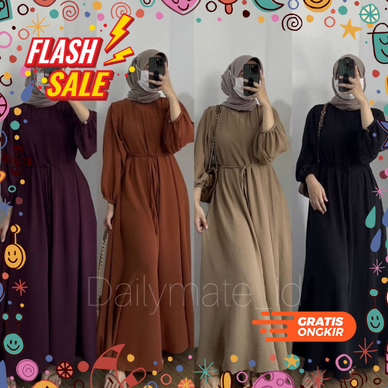 MEGASALE / DANARA LD 110 & LD XXL 130 JUMBO DRESS MAXY GAMIS CRINGKEL AIRFLOW / BUSANA MUSLIM / DRES