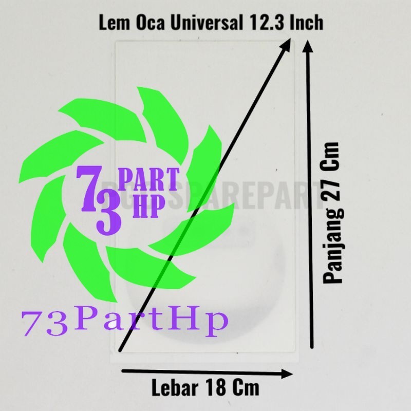 

Universal Lem OCA 12.3 inch - Adhesive Perekat Occa Kering Dry Glue 12.3inch - 73partHP