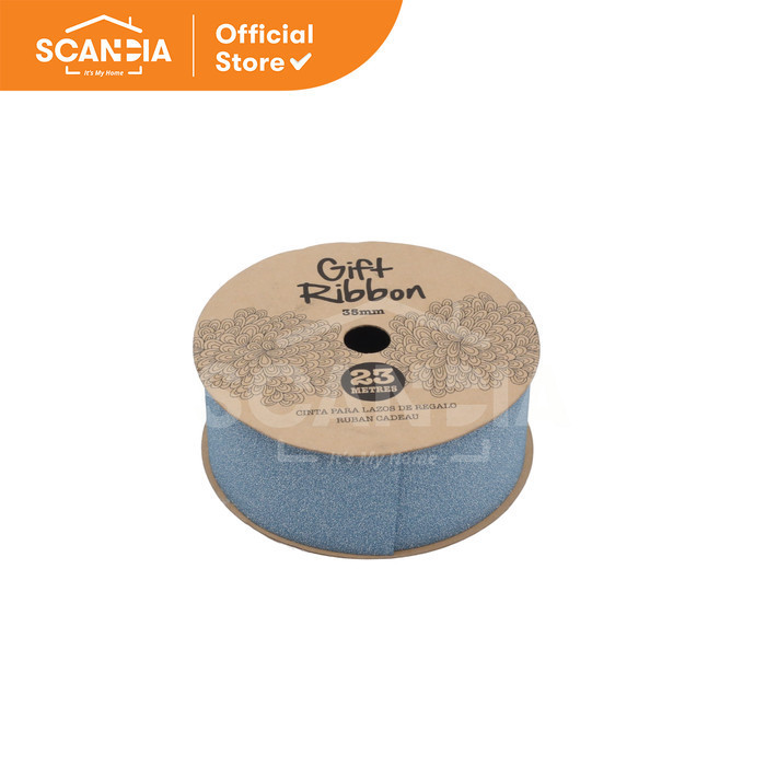 

SCANDIA Pita Kado Ribbon Glitter 35 Mm x 22.9 M Light Blue (SW0143)