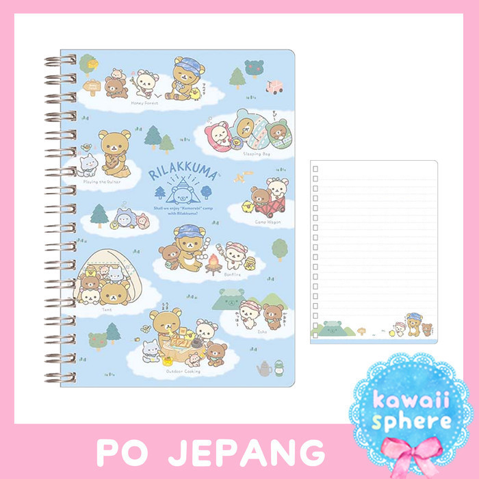 

Rilakkuma Notebook B6 Komorebi Camp B | Official Rilakkuma Preorder