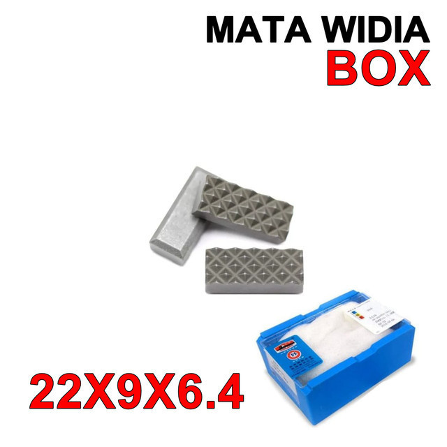 Mata Widia 22X9X6.4 YG11 Tip 22 X 9 X 6.4 Cemented Carbide Gripper BOX