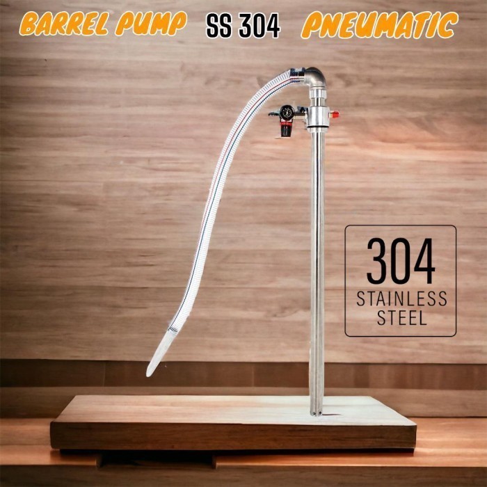 Barrel pump pneumatic stainles 304 pneumatic drum pump sus 304 40mm