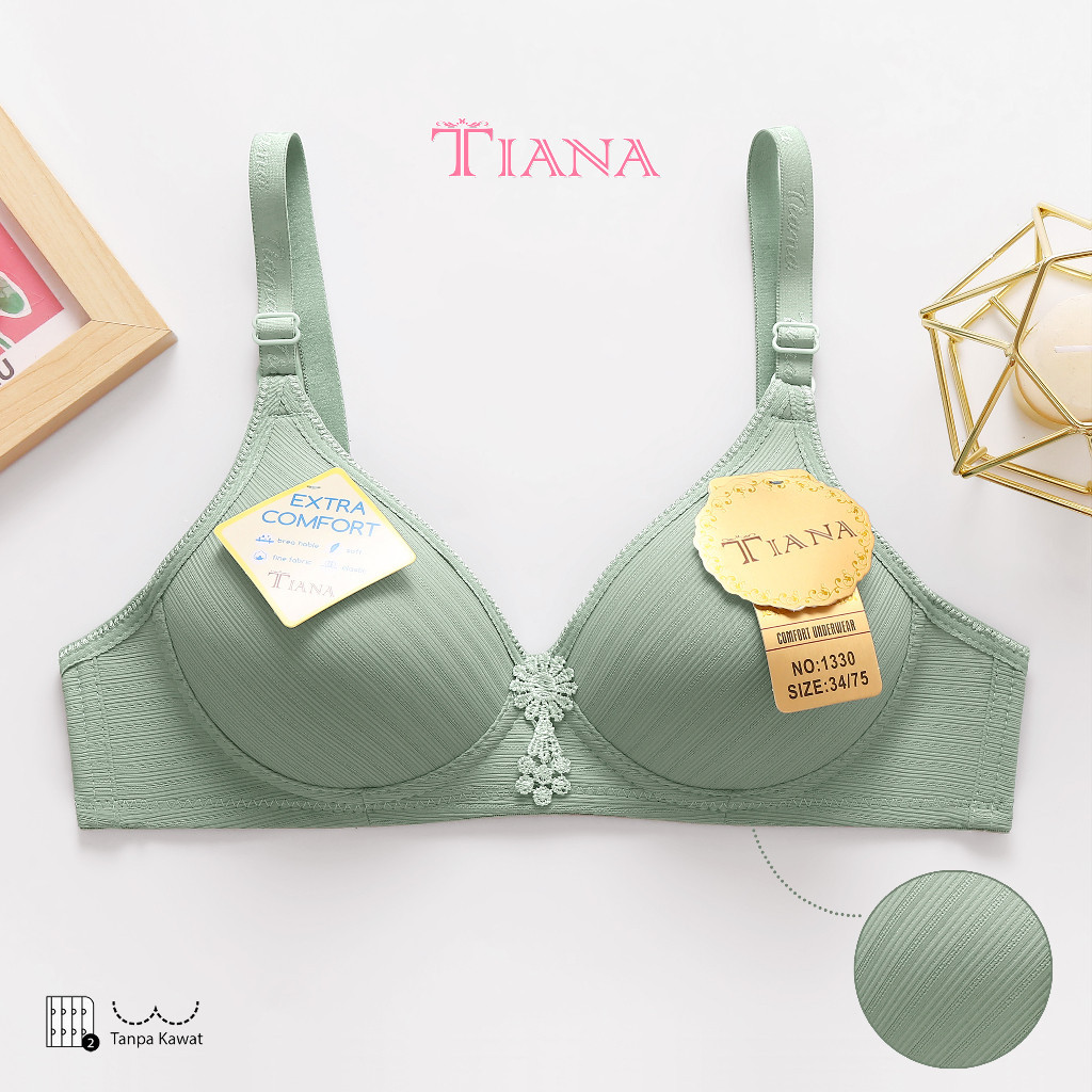 TIANA | BRA Motif Salur TANPA KAWAT / BH Motif / art TN 1330