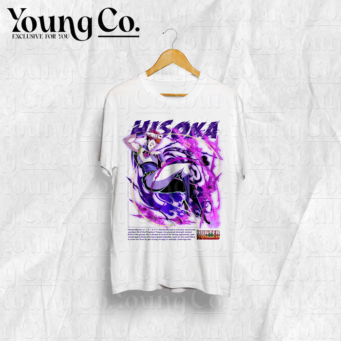 HxH Hisoka White T-shirt by Young CO.
