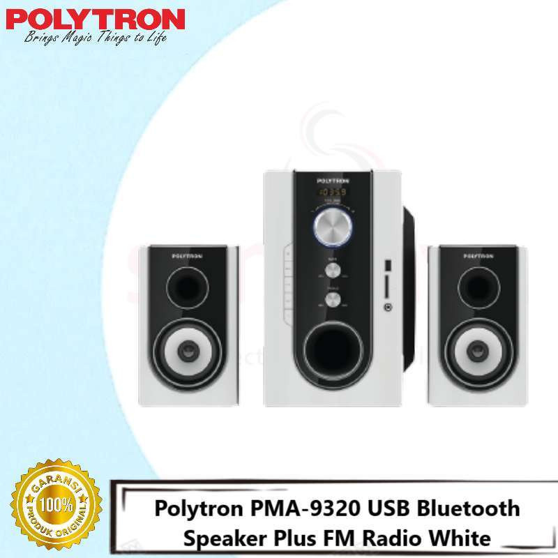 Polytron PMA-9320 Multimedia USB Bluetooth Speaker Plus FM Radio