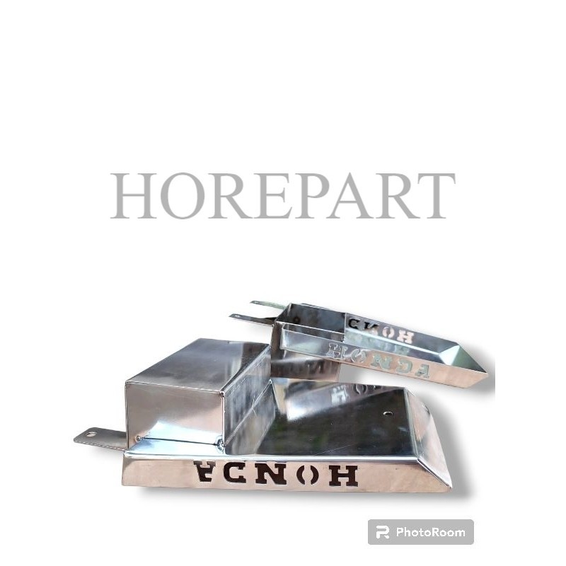 Tempat Aki Pangkon Aki New Model Aki Berdiri Bahan Stainless Stenlis Pnp Cb GL100 Megapro Tiger A1