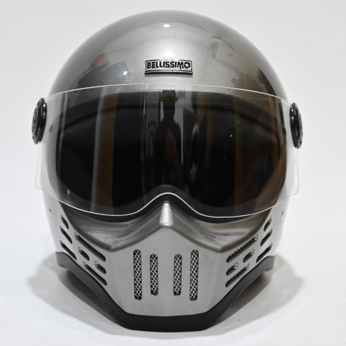 BELLISSIMO HELMET SIMPSON / Helm Custom SIMPSON Full Face - SILVER