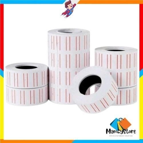 

COMBO Price Label 1 Line Putih / Label Harga 1 Baris Putih 1 ROLL / ISI Line 10 Pcs