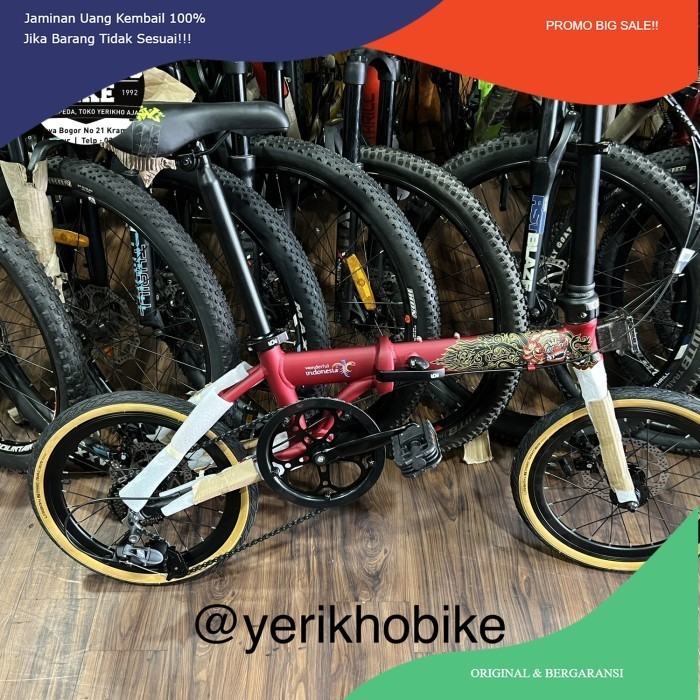 PROMO FLASH SALE Sepeda Lipat Folding Bike 16 Element Camp Foldx Lite Bali 8 Speed