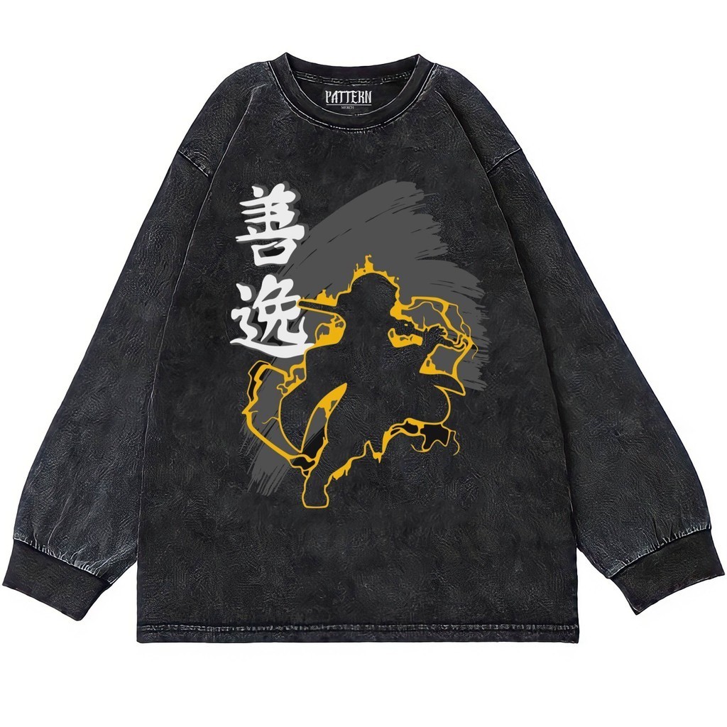 Patternmerch "zenitsu speed sword" Oversize T-Shirt | Longsleeve Oversized | washing tee | Kaos