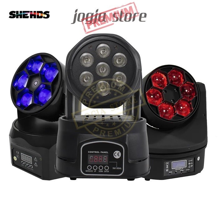 LED Mini Moving Head Spotlight RGB Lampu Lighting Panggung 150W DMX512