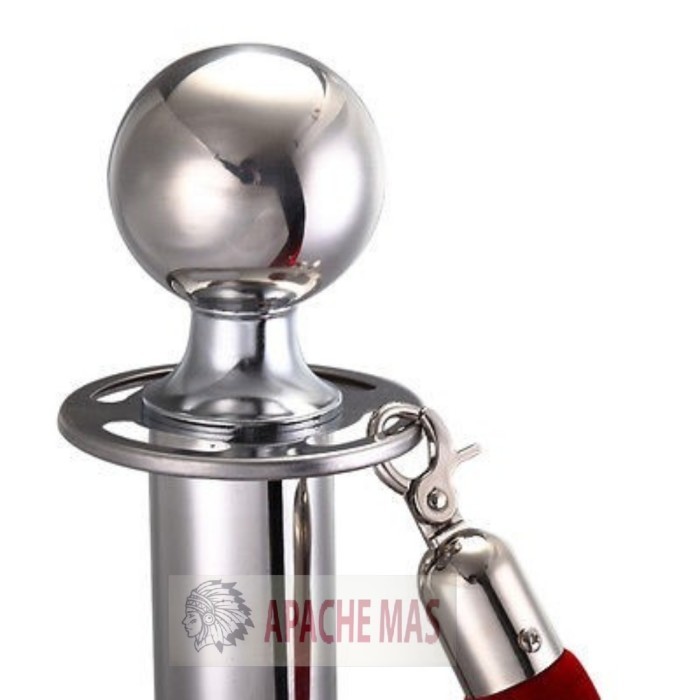 

Tiang Pembatas Antrian Tali Beludru TANPA TALI