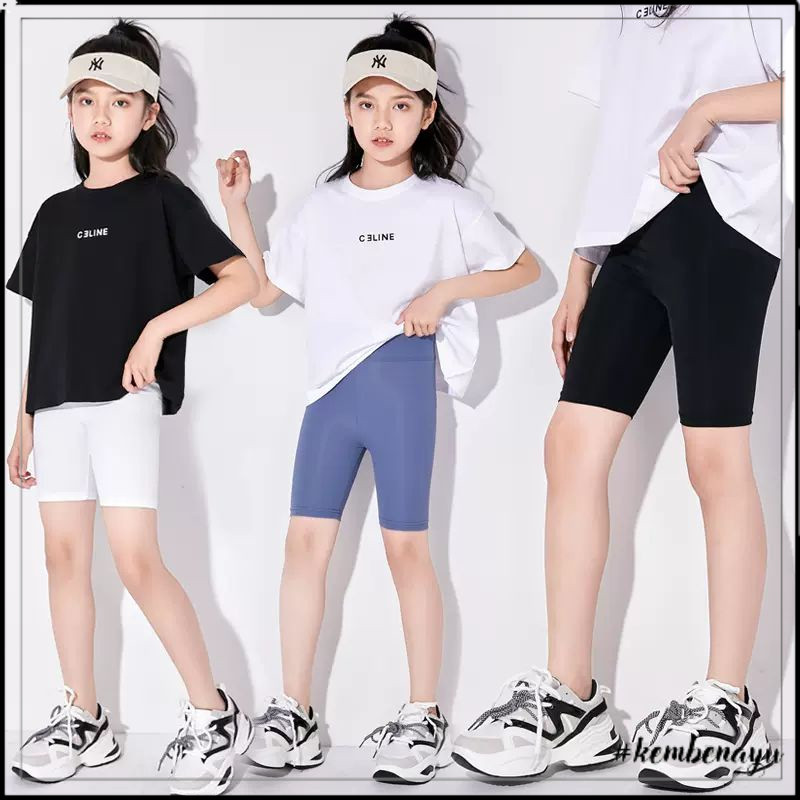 Celana Leging Pendek Shorts Hot Pants Dalam Anak Perempuan Olahraga 6-12 Tahun