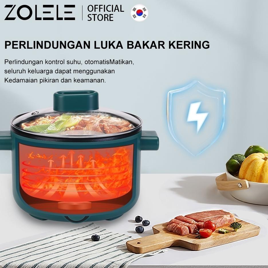 Zolele Panci Listrik Multifungsi 3 In 1 Electric Cooker Pot Panci Presto Anak Nasi Cooker Magiccom L