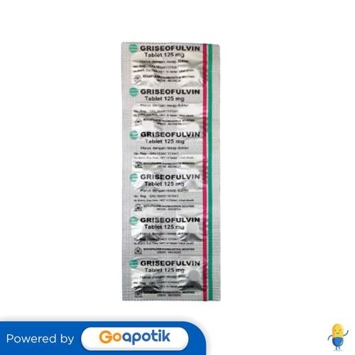 Griseofulvin Novapharin 125 Mg Strip 10 Tablet