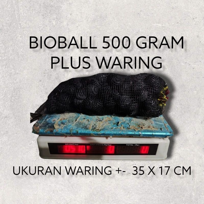 Bioball plus waring 500 gram / bioball golf / bioball / media filter / media filter aquarium / media