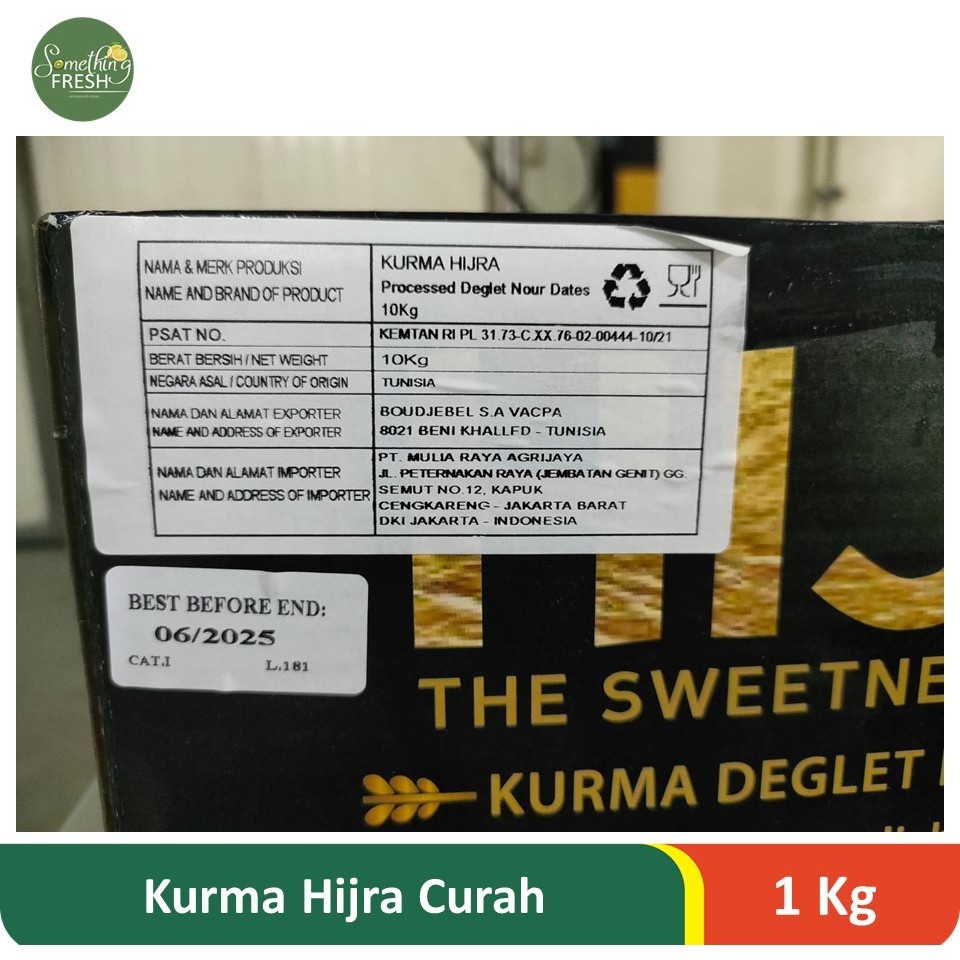 Kurma Tunisia Hijra Curah Per Kilo