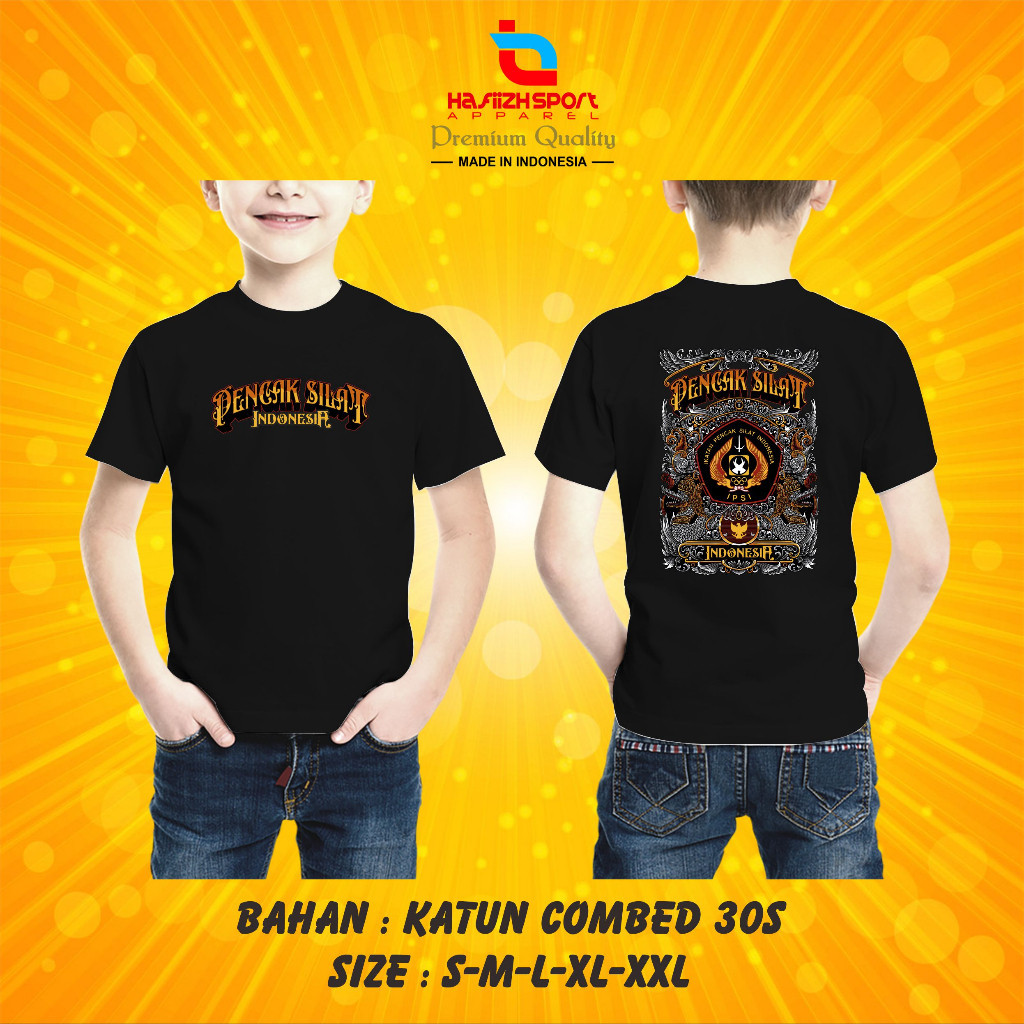 KAOS BAJU ANAK IKATAN PENCAK SILAT INDONESIA  IPSI V.2 / KAOS IPSI / KAOS PENCAK SILAT PREMIUM