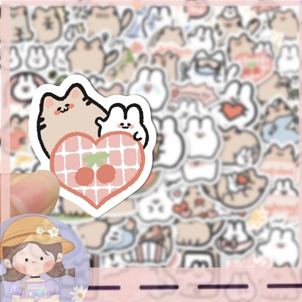 

PROMO25pcs Stiker Motif Kartun Kucing Dan Kelinci Tahan Air Untuk Dekorasi Laptop HELLO.NUZA