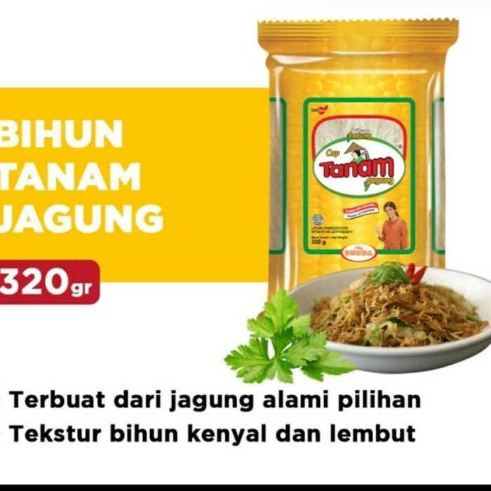 

Bihun Jagung Cap Tanam Jagung 1 bal 320gr x 10
