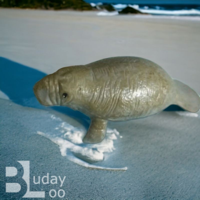 Figure Mainan Miniatur Hewan Dugong Manatee Lembu Laut 5 cm kk9 Animal Figure