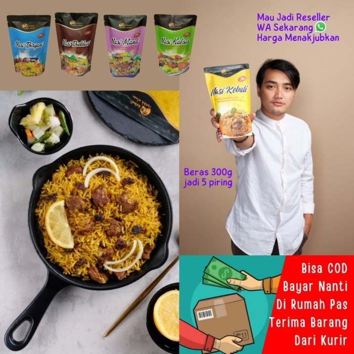 

NASI KEBULI INSTAN 350g BIRYANI KABSAH SYEKH ALAM BASMATI ARAB BRIYANI - Kabsah