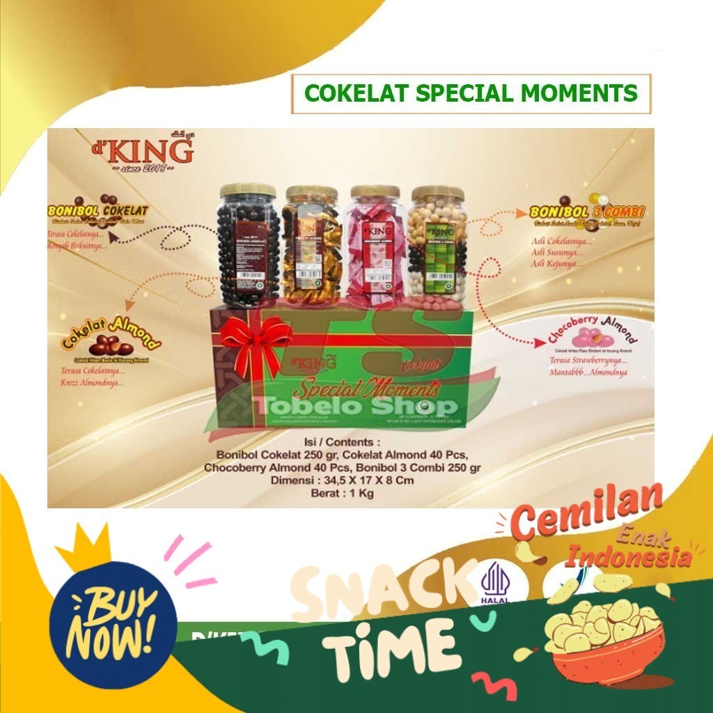 

Special Diskon D'KING BONIBOL COKELAT SPECIAL MOMENTS (DUS) / DKING COKELAT SPECIAL MOMENTS / BONIBOL COKELAT / BONIBOL COMBI / BONIBOL ALMOND