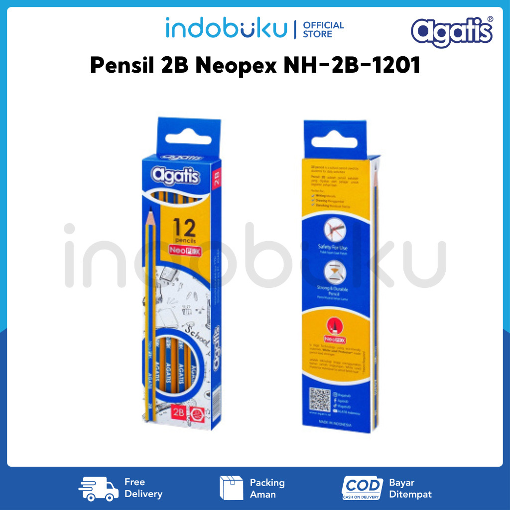 

Pensil 2B Agatis Neopex NH-2B-1201 (1Pack Isi 12Pcs)