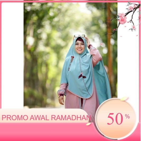 Promo Ramadhan GAMIS AULIA FASHION TERBARU FANIA JUNGGLE GREEN PINK HIJAU