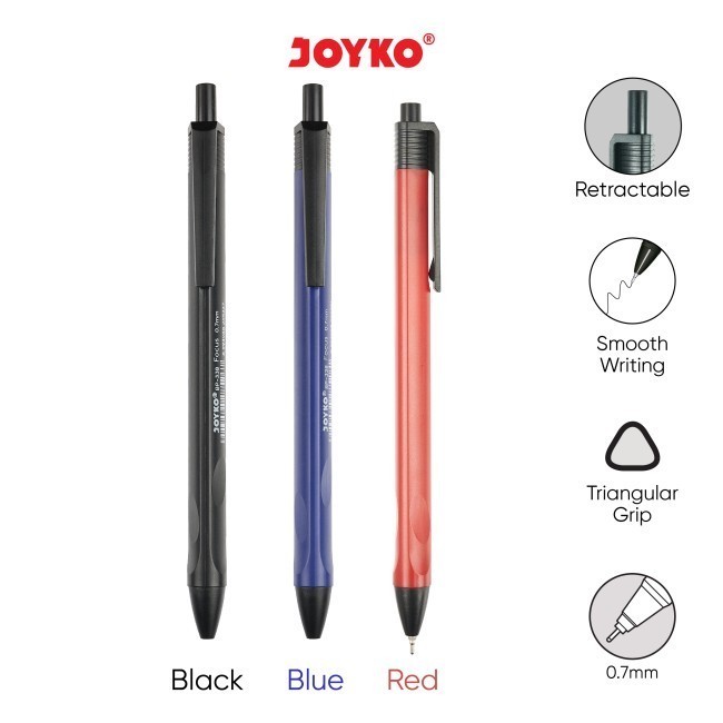 

IPI Ball Pen Pulpen Pena Joyko BP-338 Focus 0.7 mm - 12 Pcs