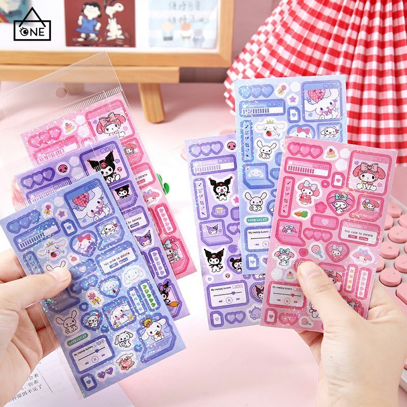 

COD❤️Stiker Kartun Sanrio Lucu Stiker Gadis Hati Ins Gaya Stiker DIY Stiker Siswa Kreatif