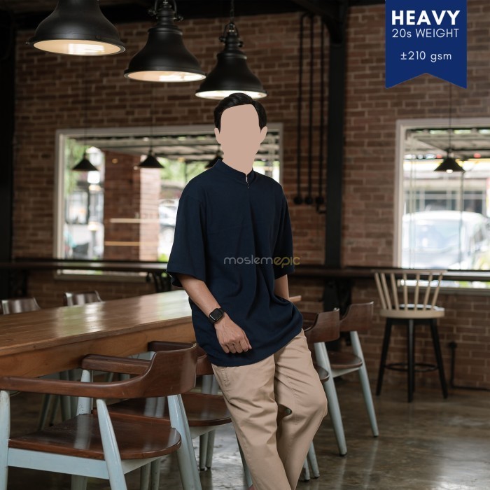 Kurta Thalha - Oversized Zip Tee (Heavy Weight Cotton)