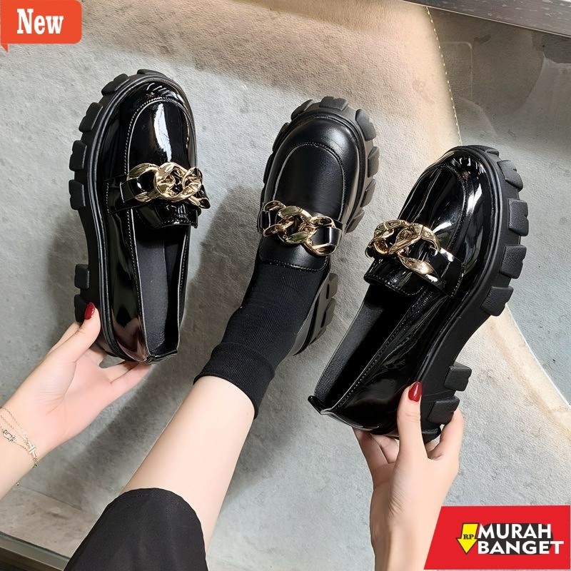 Sepatu untuk lebaran- Sepatu Docmart Wanita Saebyeok Fashion Shoes Korean Style Premium Quality 1168