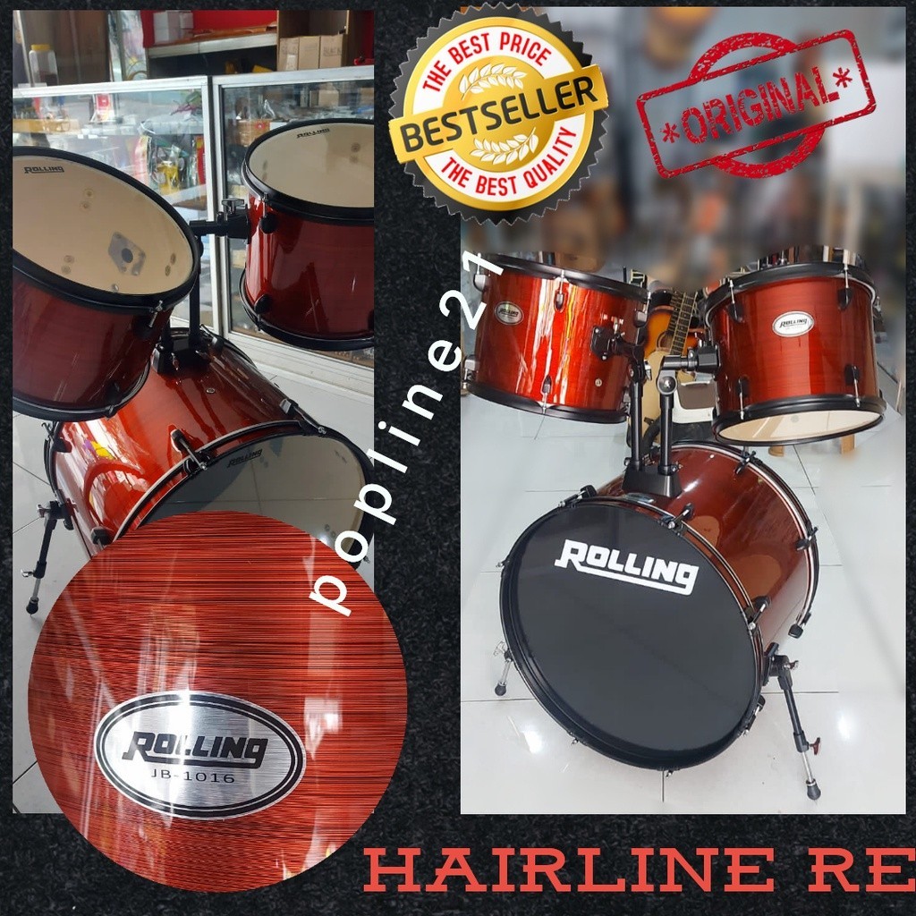 SPESIAL PROMO 70% Drum ROLLING JB1016 / Drum set Rolling JB 1016