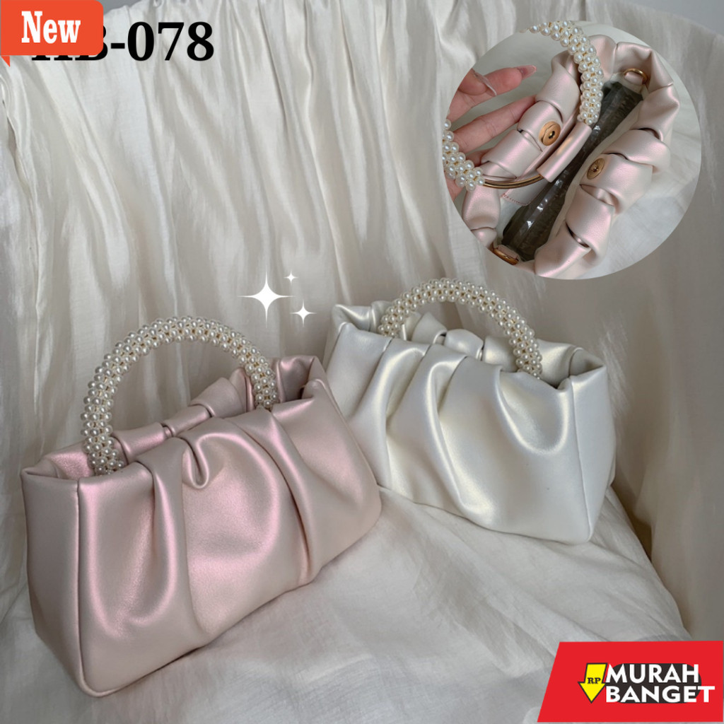 Tas buat lebaran- HB078 - TAS TANGAN PESTA WANITA HANDBAG SELEMPANG KULIT MINI CEWEK SLINGBAG DOMPET