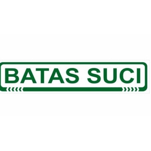 

STICKER CUTTING BATAS SUCI 6.5x30CM SIGN RAMBU K3