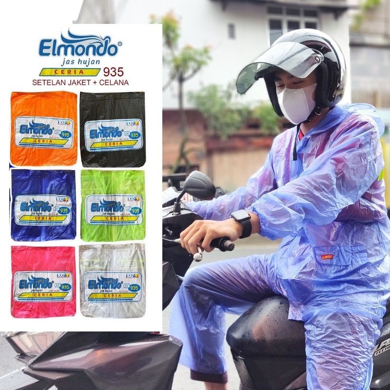 Jas hujan stelan / mantel dewasa / PVC elmondo mantel hujan / mantel stelan dewasa / jas hujan stela