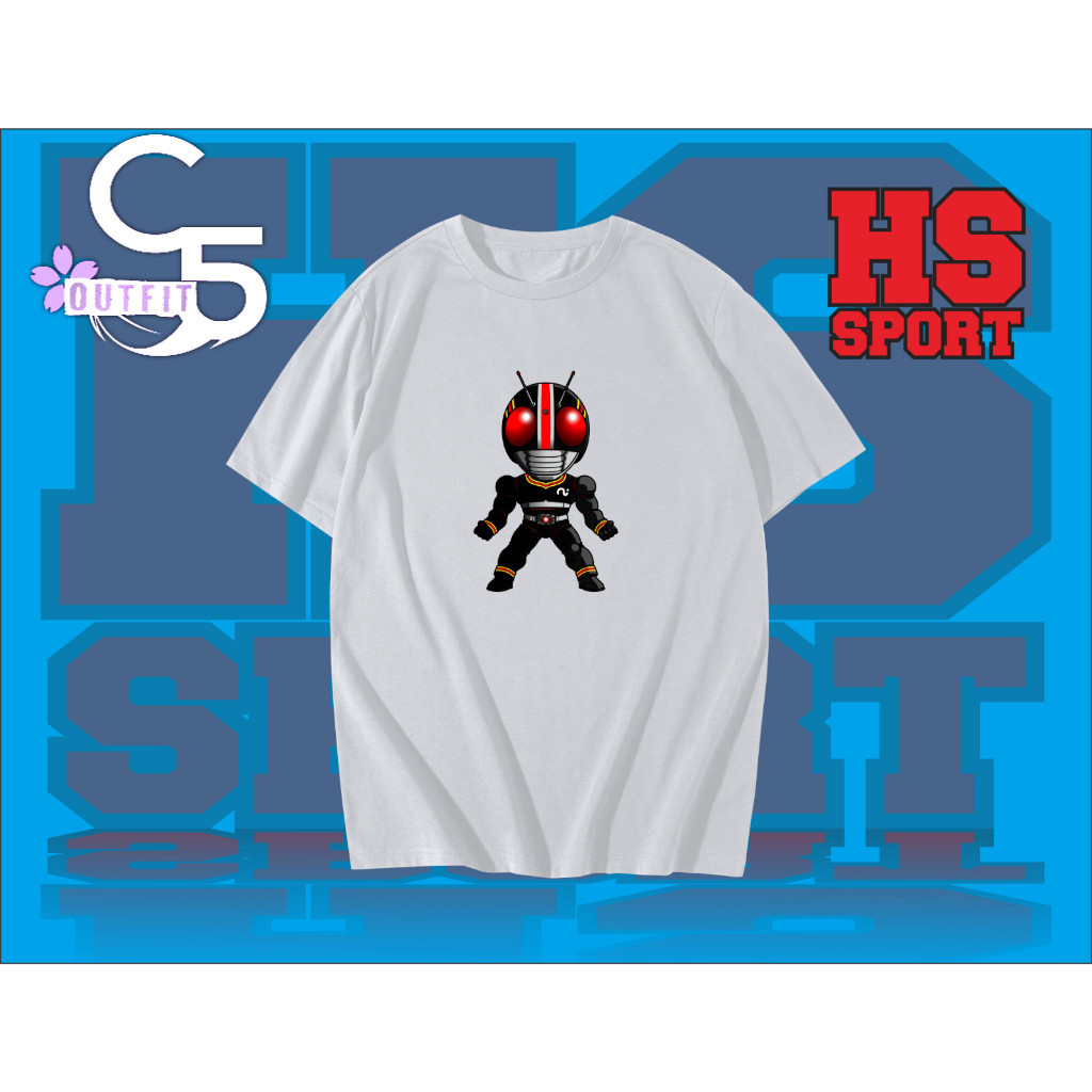 BAJU KAMEN RIDER- KAOS KAMEN RIDER BLACK - KAOS TSHIRT KAMEN RIDER 1