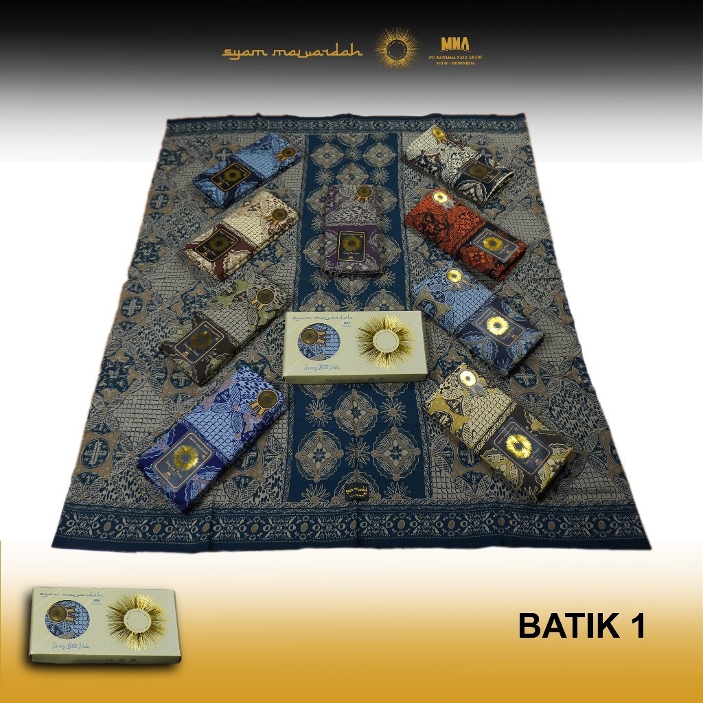 Sarung Batik Rayon Premium Rayon Viscose Syam Mawardah Motif 1