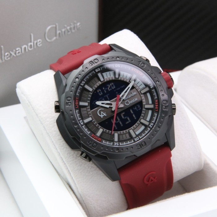 ALEXANDRE CHRISTIE AC 9370 BLACK RED DOUBLE TIME PRIA. ORIGINAL