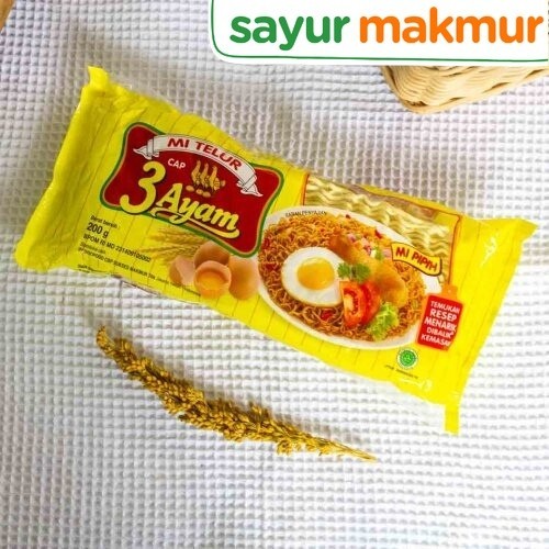 

Cap 3 Ayam Mie Telur Kuning 200 gram Sayurmakmur