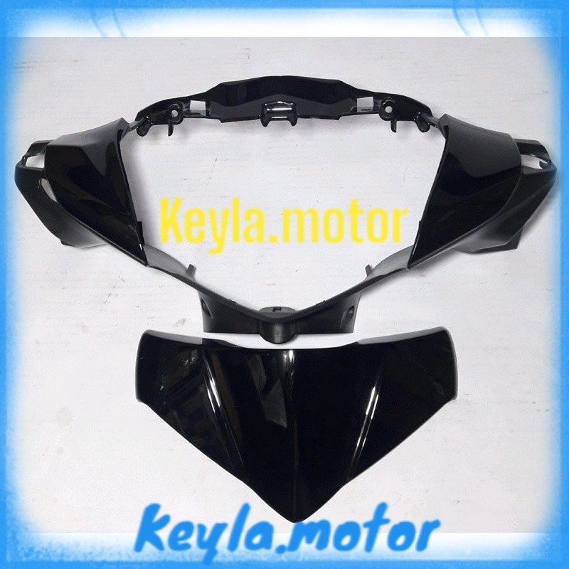 Batok Depan Supra X 125 Helm In 2011 2012 2013 Hitam | front handle cover WIN | kepala lampu motor h