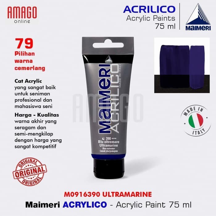 

MAIMERI Acrilico - Acrylic Paint - Ultramarine - 75ml - M0916390