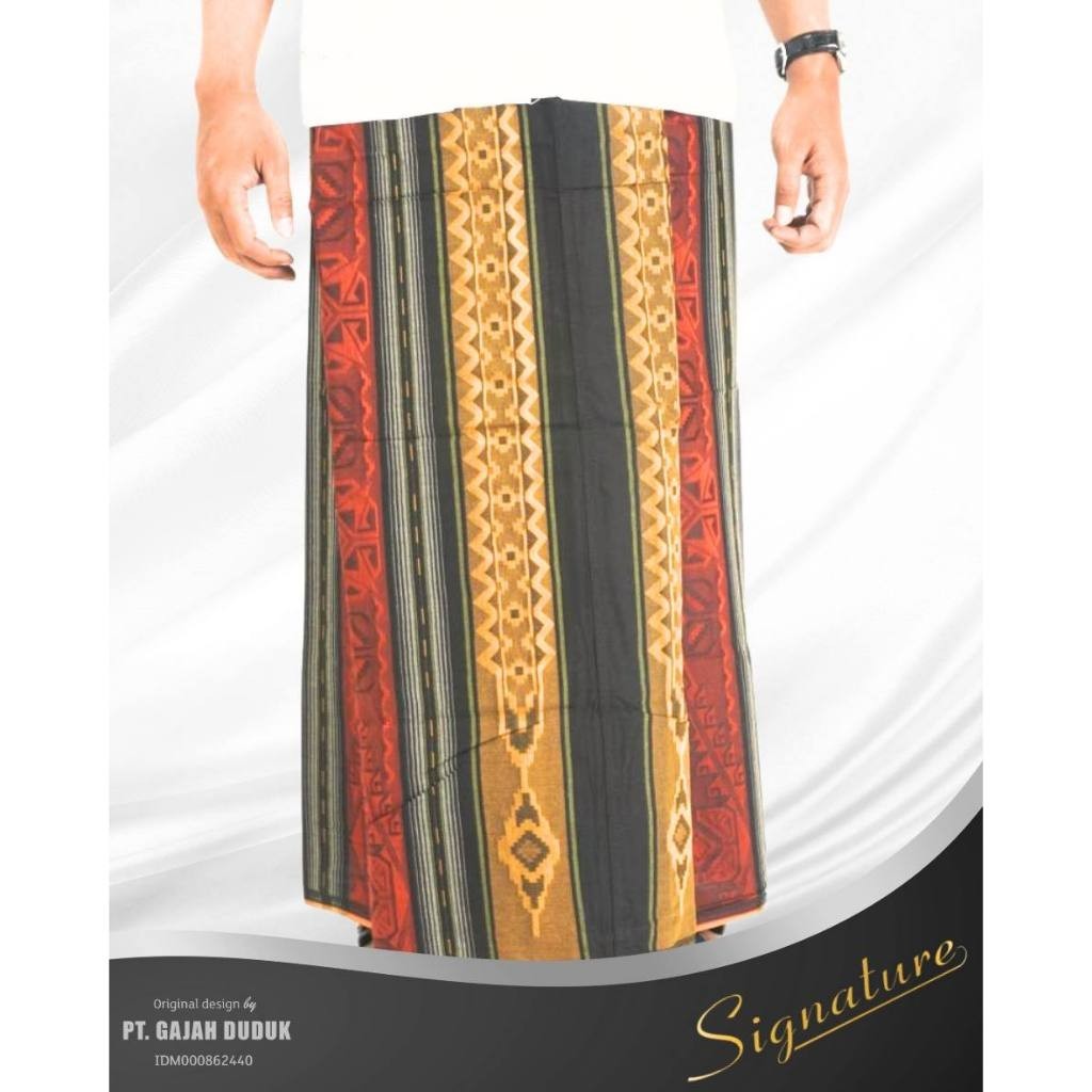 Gajah Duduk - Signature Premium - Sarung Motif Warna Kombinasi