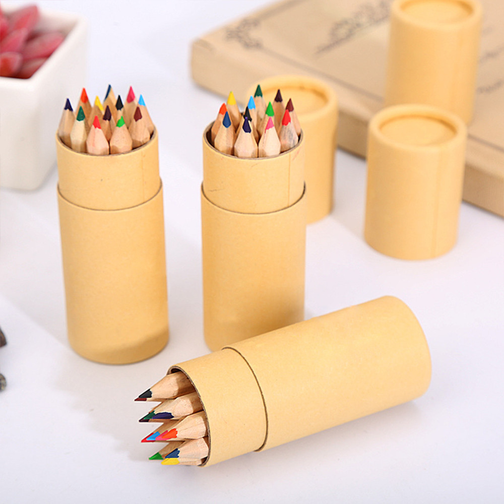 

Grosir kemasan kustom LOGO Multi Warna Set pensil tabung kertas seniman sketsa dan menggambar profesional siswa sekolah