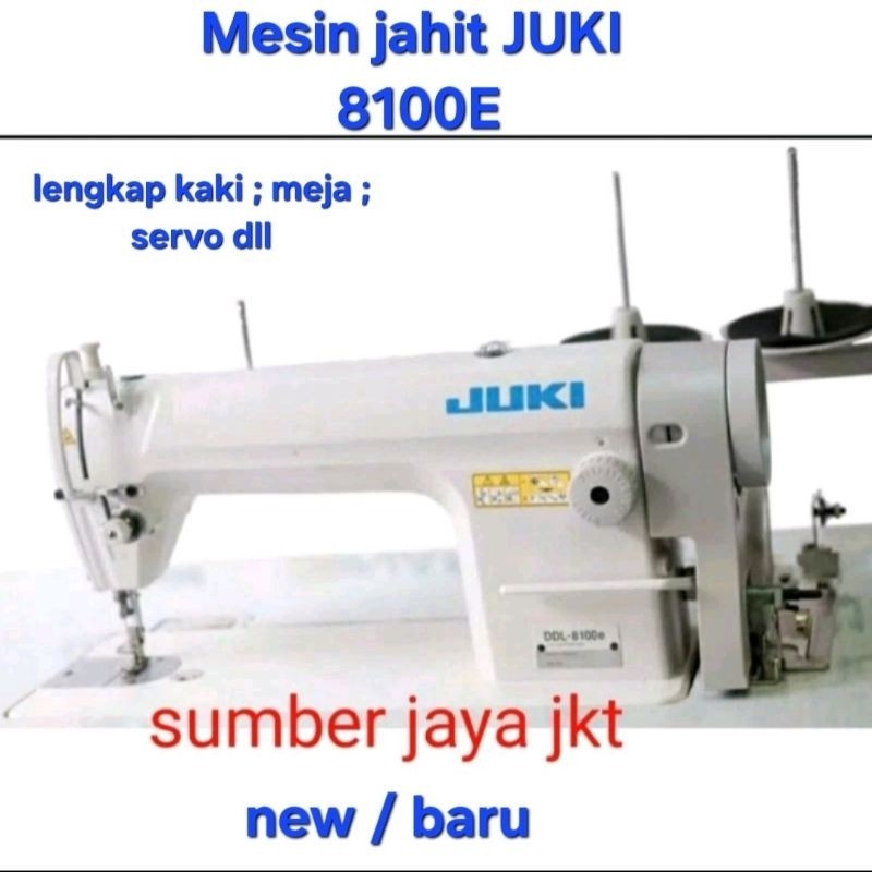 mesin jahit juki 8100e new/ baru  fullset servo