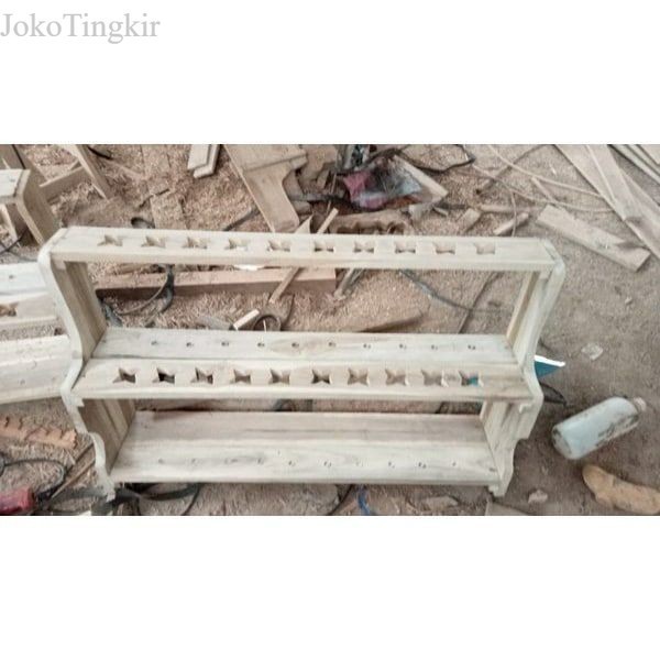 

jagrak keris isi 20 minimalis blm finishing KJM murah