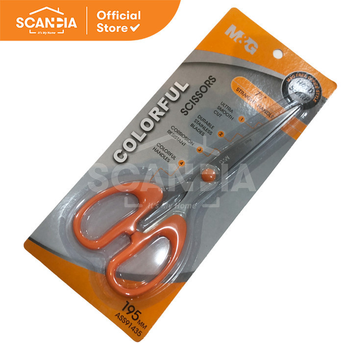 

SCANDIA Gunting Straight Handle Color Scissors 195mm (ASS91435)