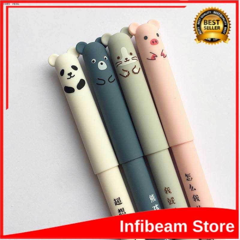

ZUIXUA Pena Pulpen Bolpoin Cute Animal 0.35mm Tinta Hitam 1 PCS